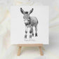 Donkey Birthday Card - Personalised Donkey Card