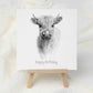 Highland Cow Birthday Card - Personalised Highland Cow Card