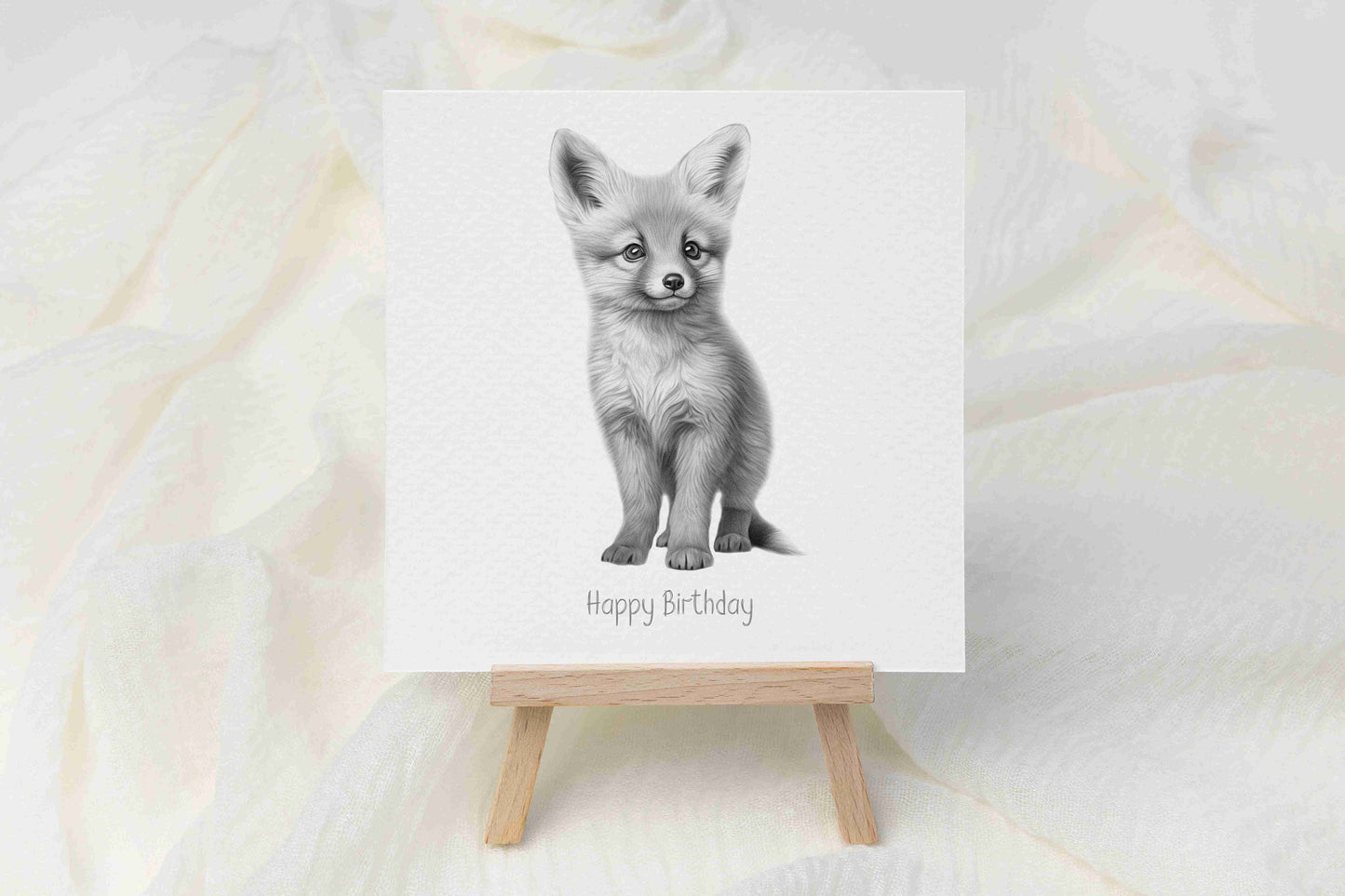 Fox Birthday Card - Personalised Fox Card