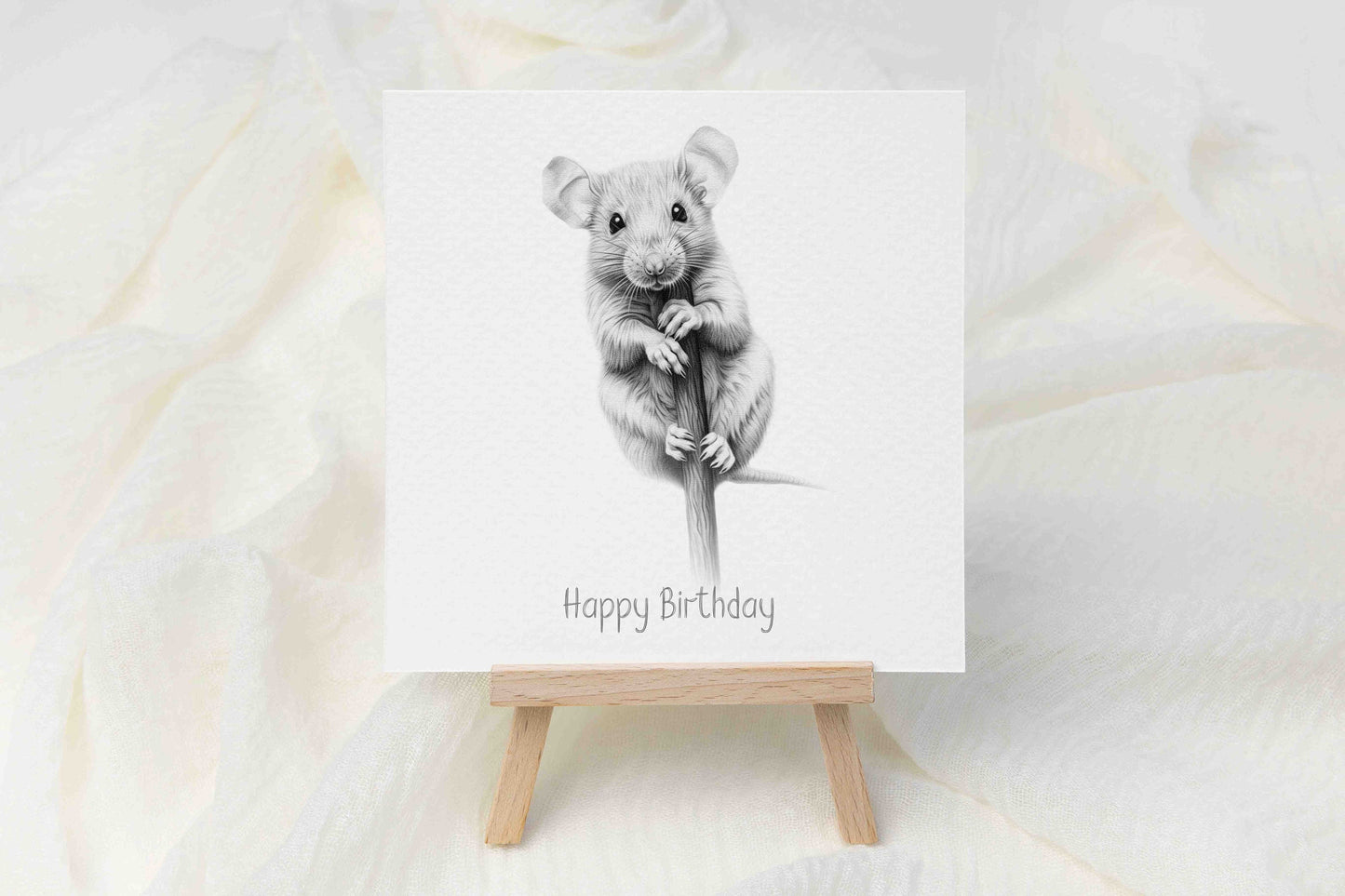 Rat Birthday Card - Personalised Rat Card