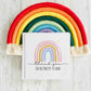 Personalised Rainbow Teacher Notebook, Thank you gift, Teacher Appreciation, Thank's for helping me shine