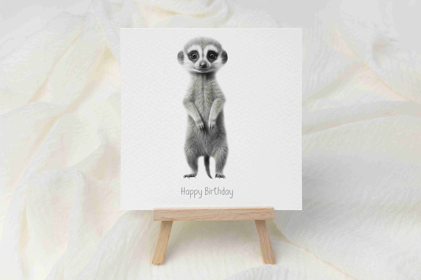 Meerkat Birthday Card - Personalised Meerkat Card