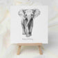 Elephant Birthday Card - Personalised Elephant Card