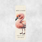 Personalised Teacher Flamingo Bookmark, Thank you end of term Gift, Teacher Appreciation Gift