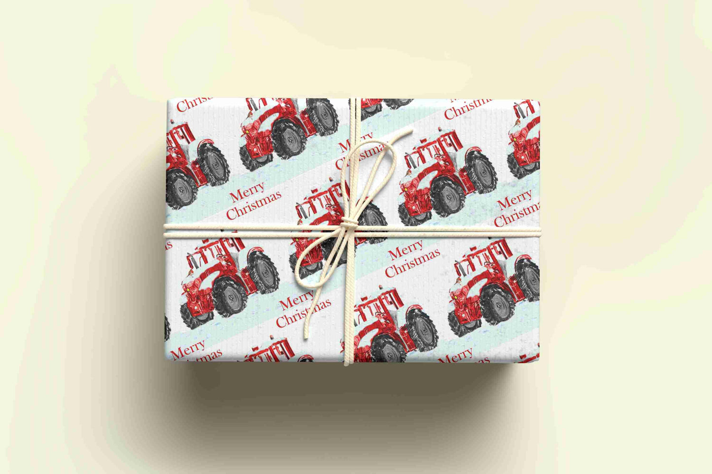 Personalised Christmas Wrapping Paper, Tractor Wrapping Paper