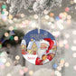 Personalised Christmas  Santa, Christmas 2024 Aluminium Christmas Baubles - 76mm Size, Lightweight Keepsake Decoration