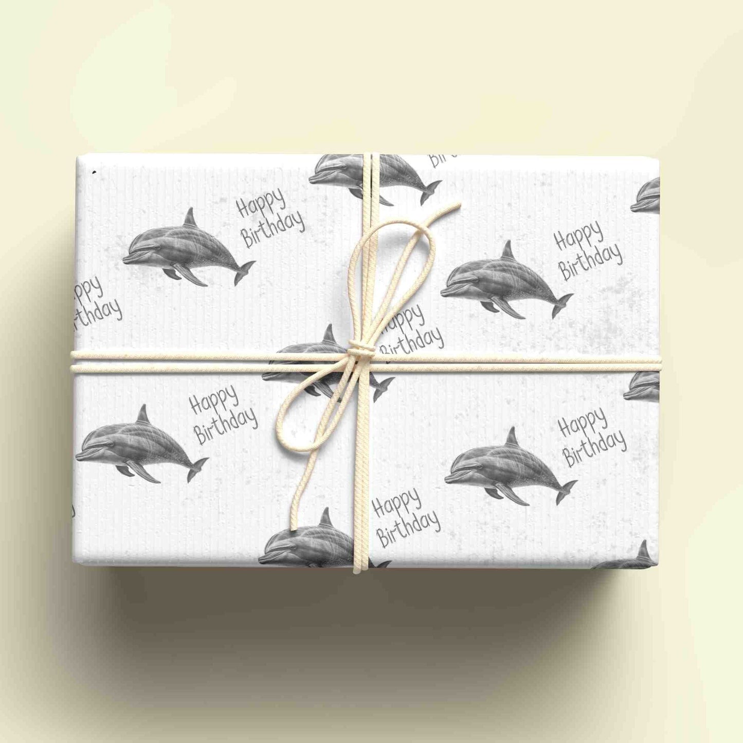 Dolphin Wrapping Paper, Personalised Gift Wrap, Birthday Wrapping Paper