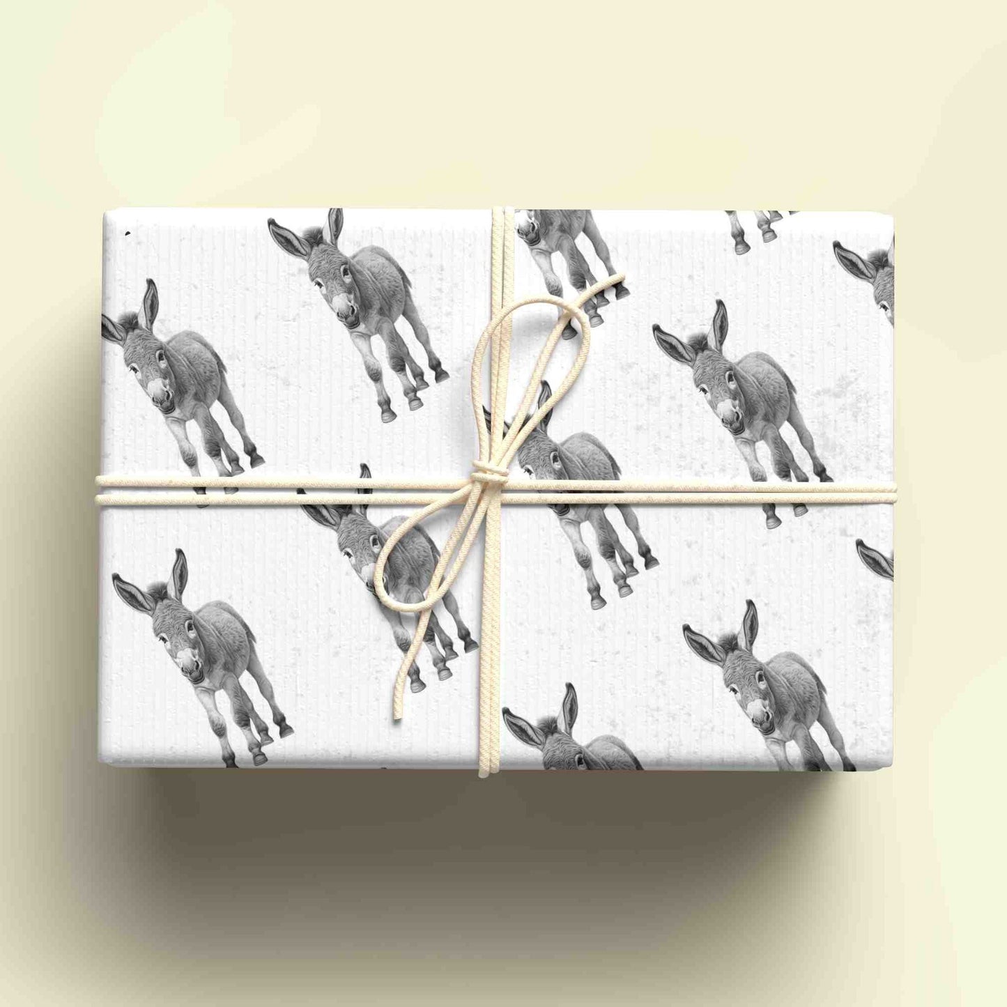 Donkey Wrapping Paper, Personalised Gift Wrap, Birthday Wrapping Paper