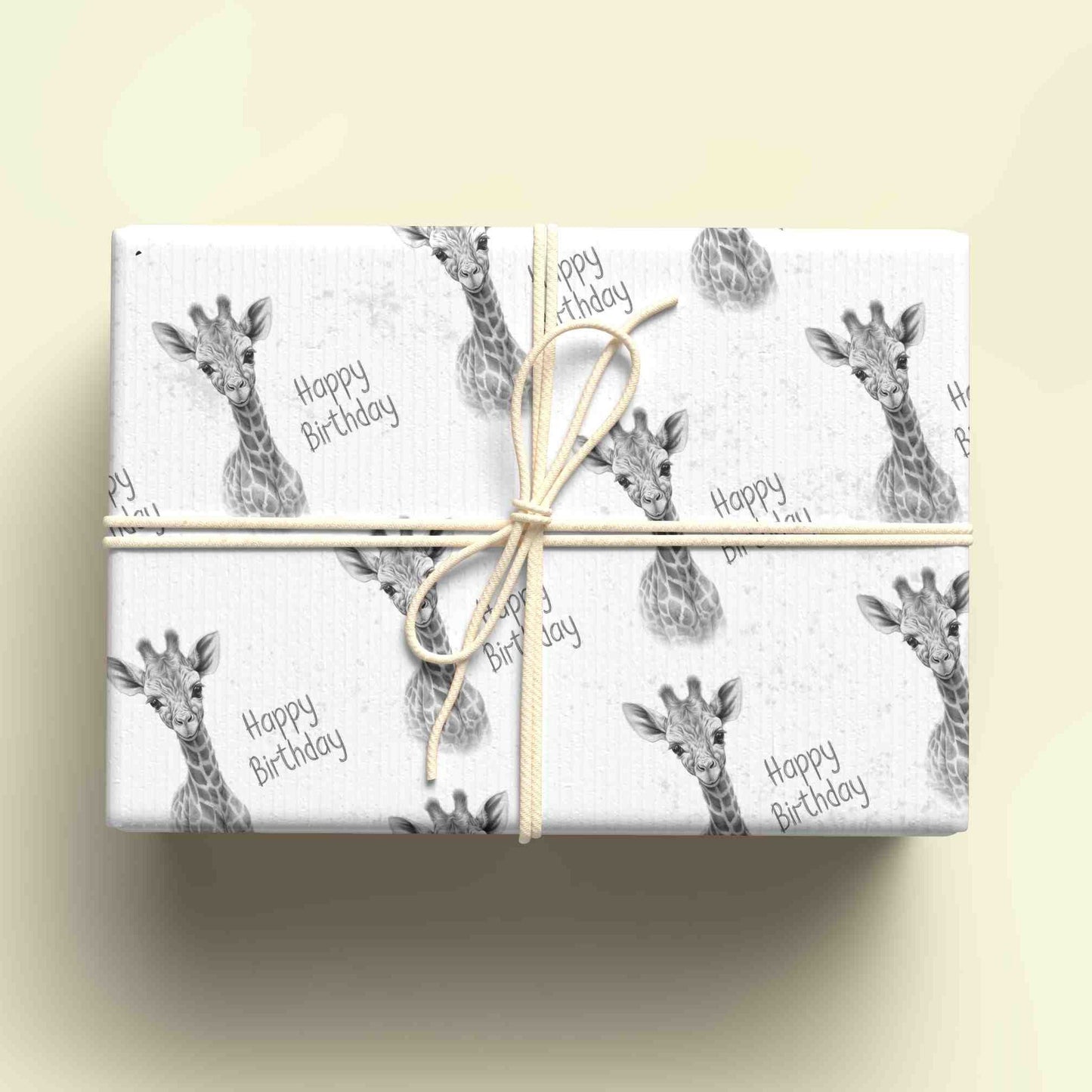 Giraffe Wrapping Paper - Personalised Gift Wrap