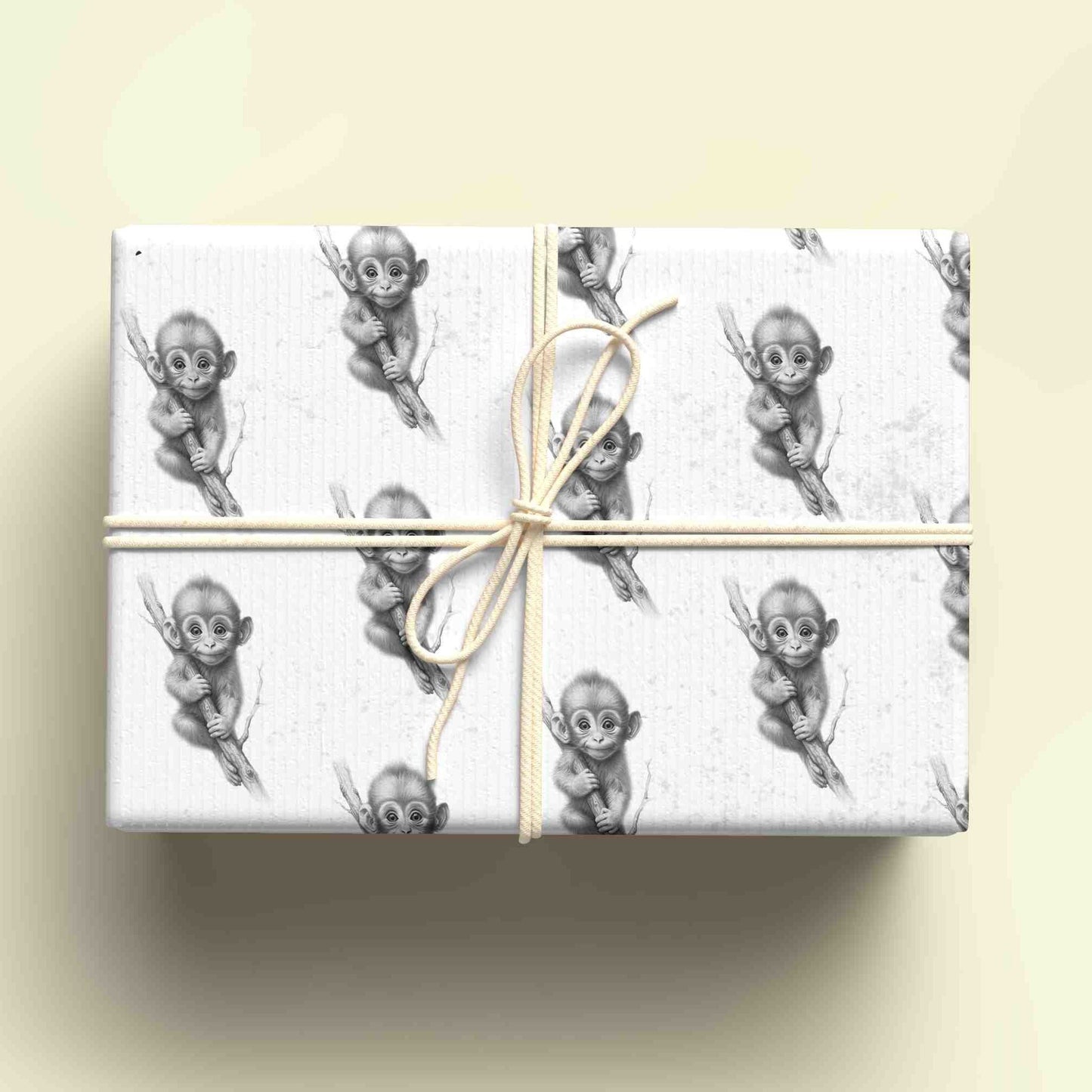 Monkey Wrapping Paper - Personalised Gift Wrap