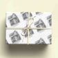 Congratulations New Home Wrapping Paper, New Home Gift Wrap