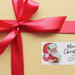 Personalised Santa Christmas Stickers for Cards & Gifts | Custom Holiday Stickers | Festive Labels