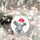 Personalised Christmas Cow Aluminium Christmas Baubles - 76mm Size, Lightweight Keepsake Decoration