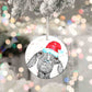 Personalised Christmas Goat Aluminium Christmas Baubles - 76mm Size, Lightweight Keepsake Decoration