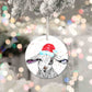 Personalised Christmas Lamb  Aluminium Christmas Baubles - 76mm Size, Lightweight Keepsake Decoration