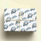 Personalised Gaming Birthday Wrapping Paper, Blue  Controller, Custom Gaming Gift Wrap, Eco Friendly Wrap,