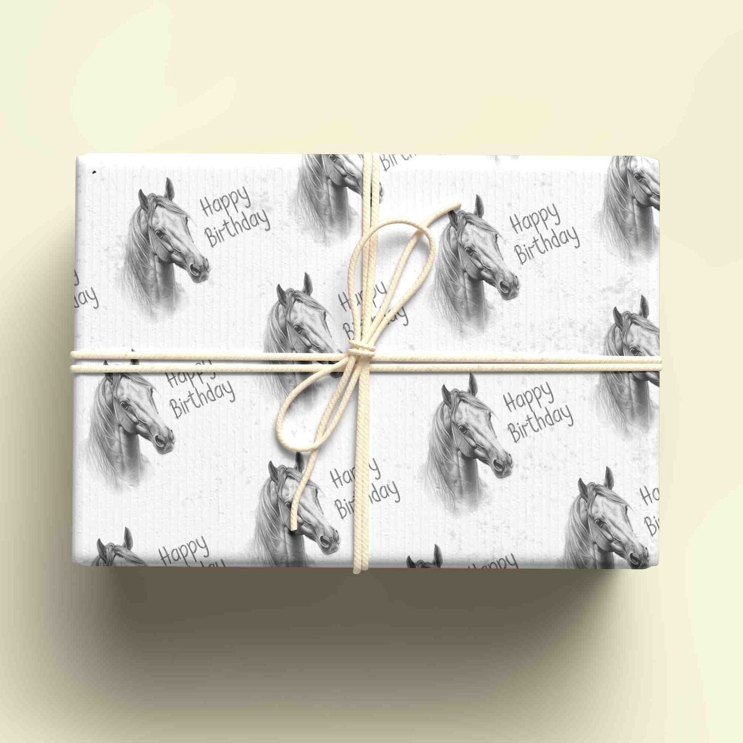 Horse Wrapping Paper, Personalised Gift Wrap, Birthday Wrapping Paper