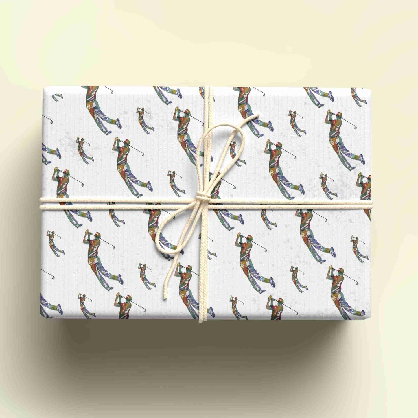 Golf Themed Wrapping Paper, Personalised Gift Wrap