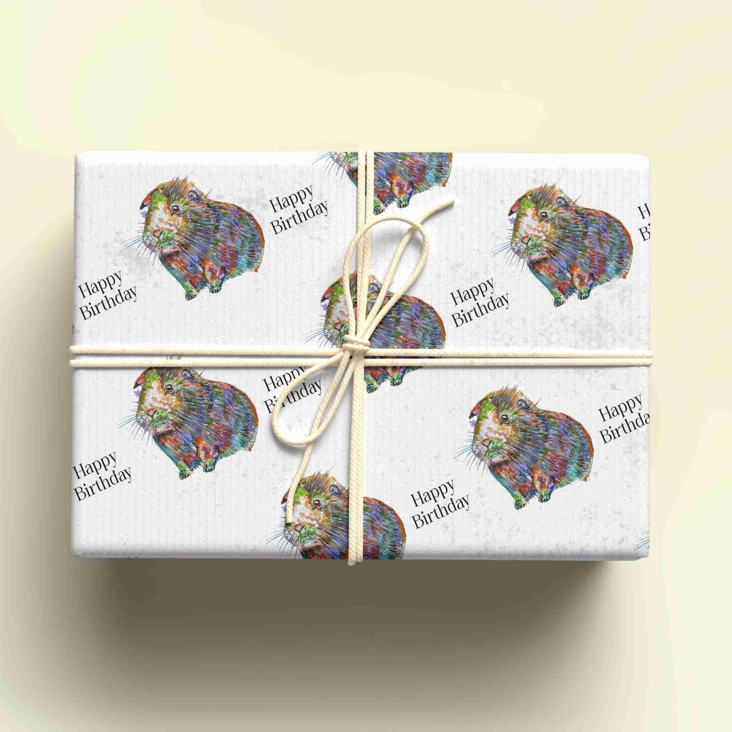 Guinea Pig Wrapping Paper, Personalised Gift Wrap.