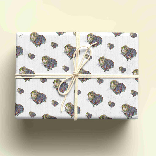 Guinea Pig Wrapping Paper, Personalised Gift Wrap.