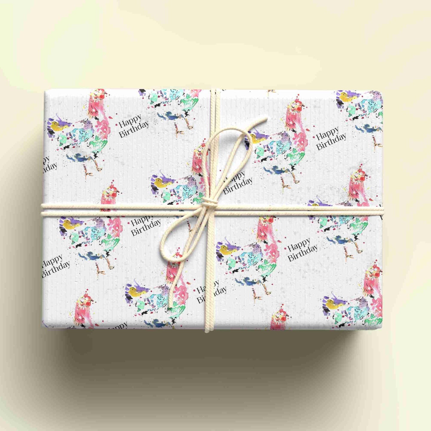 Hen Wrapping Paper, Personalised Gift Wrap