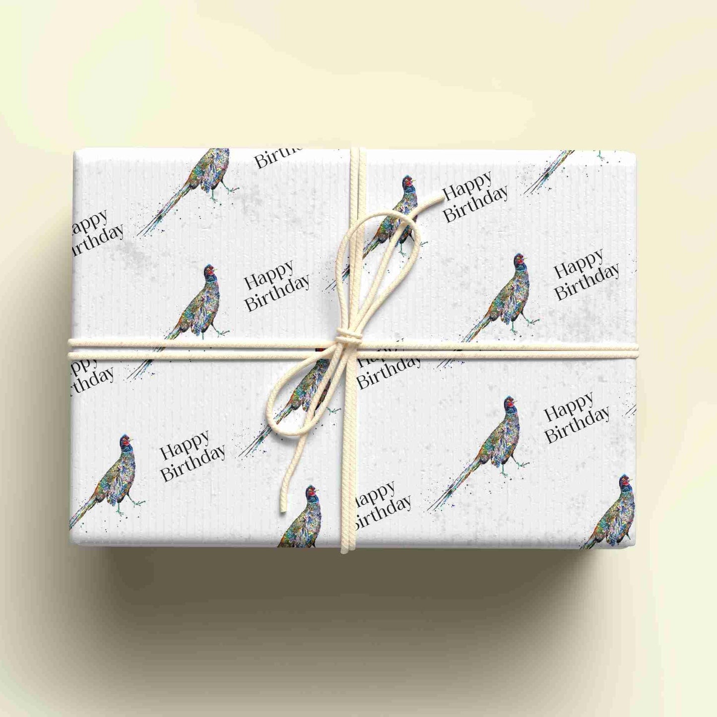 Pheasant Wrapping Paper, Personalised Gift Wrap,