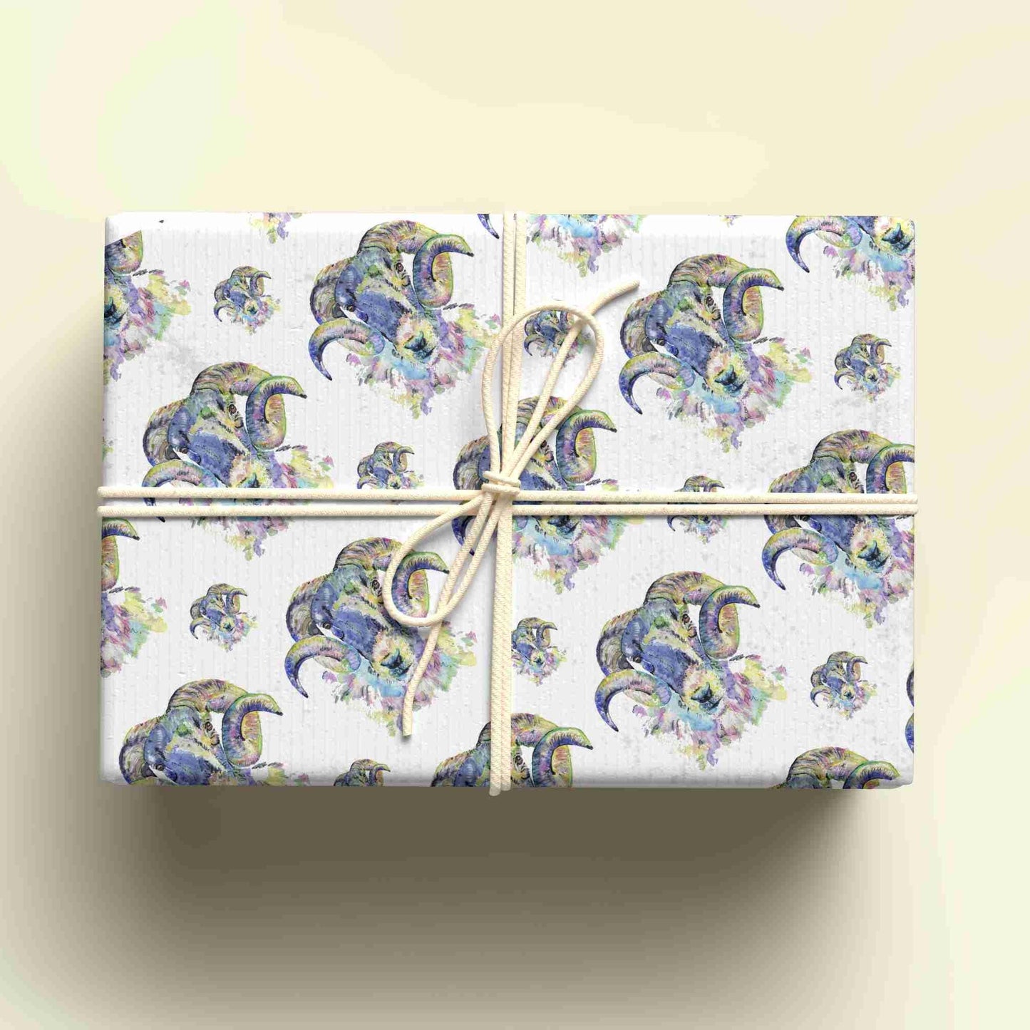 Ram, Sheep Wrapping Paper, Personalised Gift Wrap,