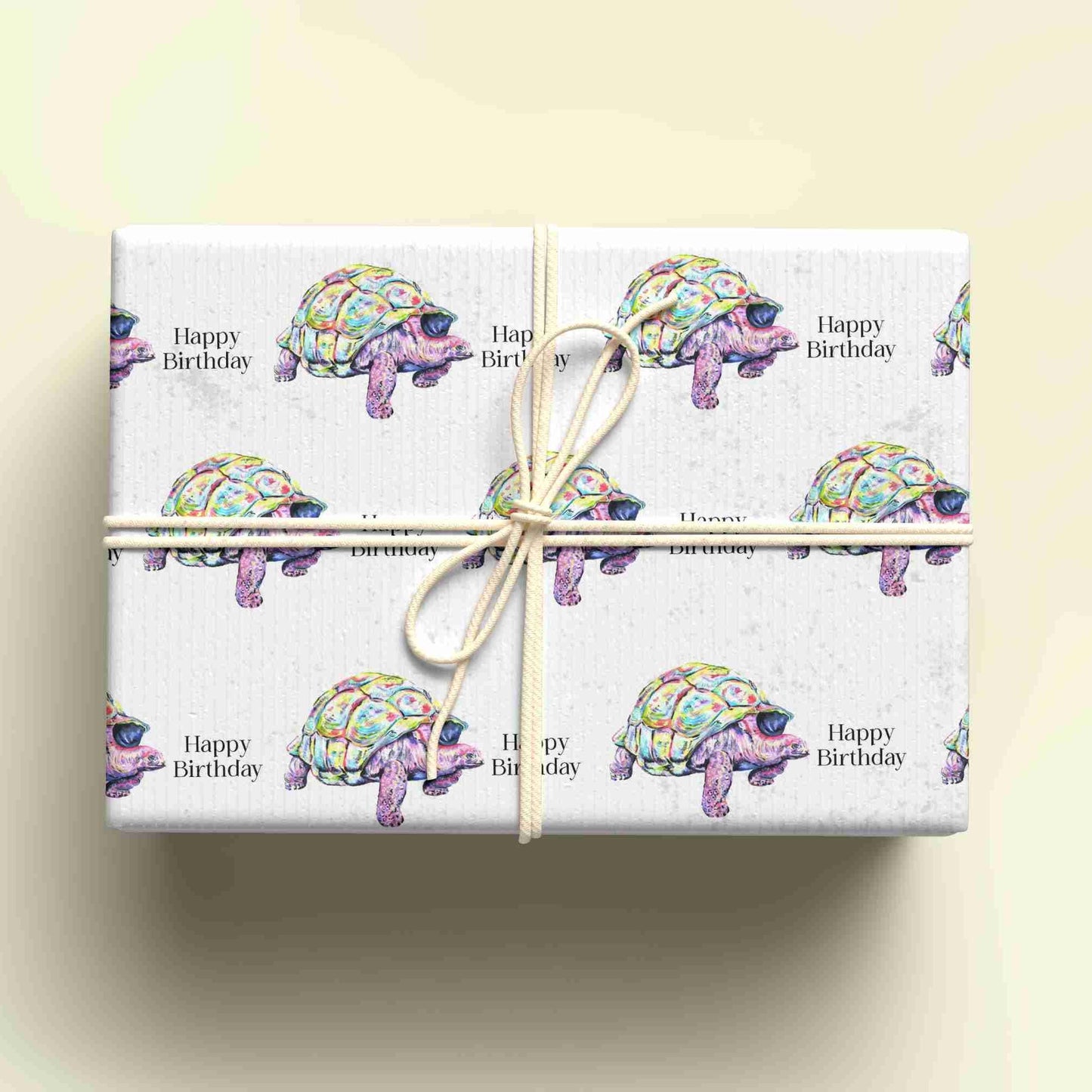 Personalised Tortoise Wrapping Paper, Personalised Gift Wrap