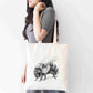 Personalised Bee Tote Bag, Custom Name Shopping Bag,  Eco-Friendly Reusable Bag, School Bag