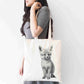 Personalised Fox Tote Bag, Custom Name Shopping Bag,  Eco-Friendly Reusable Bag, School Bag