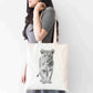 Personalised Lioness Tote Bag, Custom Name Shopping Bag,  Eco-Friendly Reusable Bag, School Bag