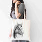 Personalised Squirrel Tote Bag, Custom Name Shopping Bag,  Eco-Friendly Reusable Bag, School Bag