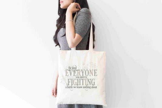 Be Kind Positivity Tote Bag, Kindness Shopping Bag,  Eco-Friendly Reusable Bag, School Bag