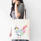 Personalised Hen Tote Bag, Animal Themed Shopping Bag,  Eco-Friendly Reusable Bag, School Bag