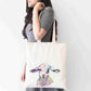 Personalised Lamb Tote Bag, Animal Themed Shopping Bag,  Eco-Friendly Reusable Bag, School Bag