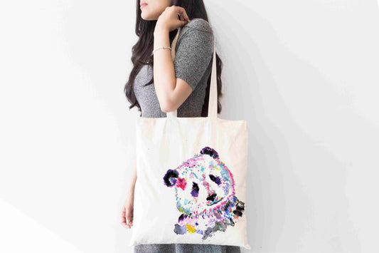 Personalised Tote Bag, Panda Tote Bag, Panda Gift, Reusable Bag