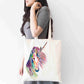 Personalised Unicorn Tote Bag, Animal Themed Shopping Bag,  Eco-Friendly Reusable Bag, School Bag