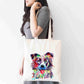 Personalised Tote Bag, Collie Dog Tote Bag, Collie Dog Gift, Reusable Bag