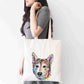 Personalised Tote Bag, Husky Tote Bag, Husky Gift, Reusable Bag