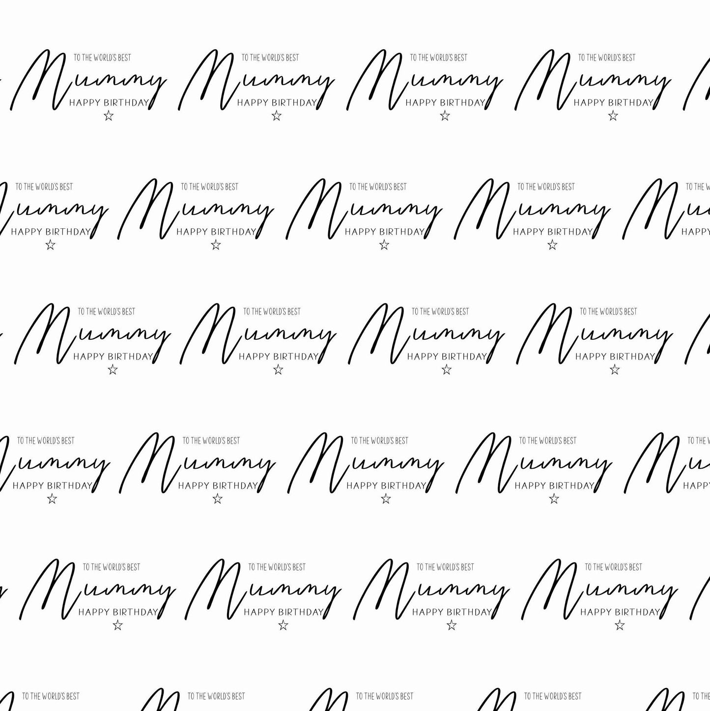 World's Best Mummy Wrapping Paper, Personalised Birthday Gift Wrap