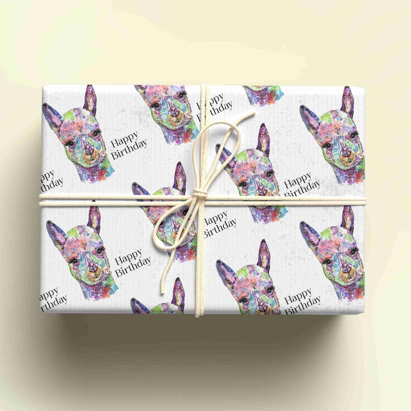 Alpaca Wrapping Paper, Personalised Gift Wrap, Alpaca Gifts