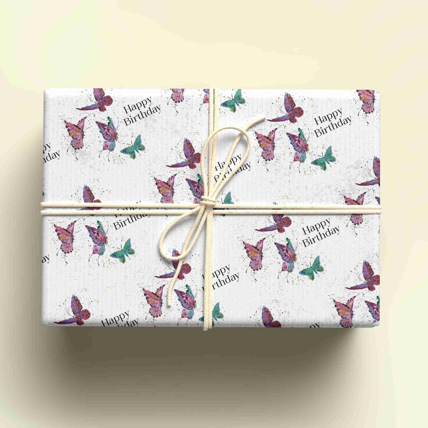 Butterfly Wrapping Paper, Personalised Gift Wrap