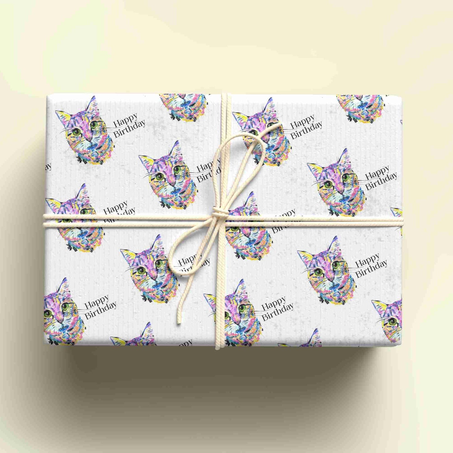 Cat Wrapping Paper, Personalised Gift Wrap