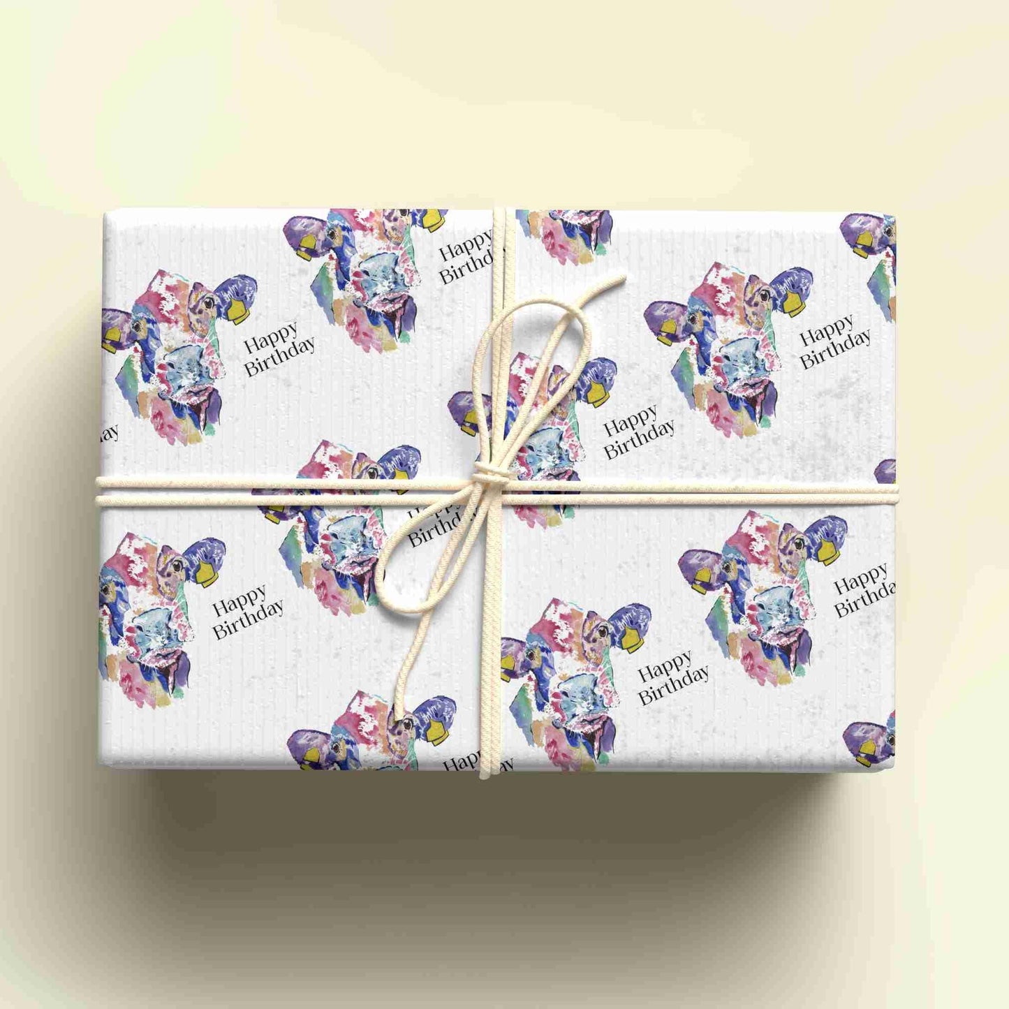 Cow Wrapping Paper, Personalised Gift Wrap