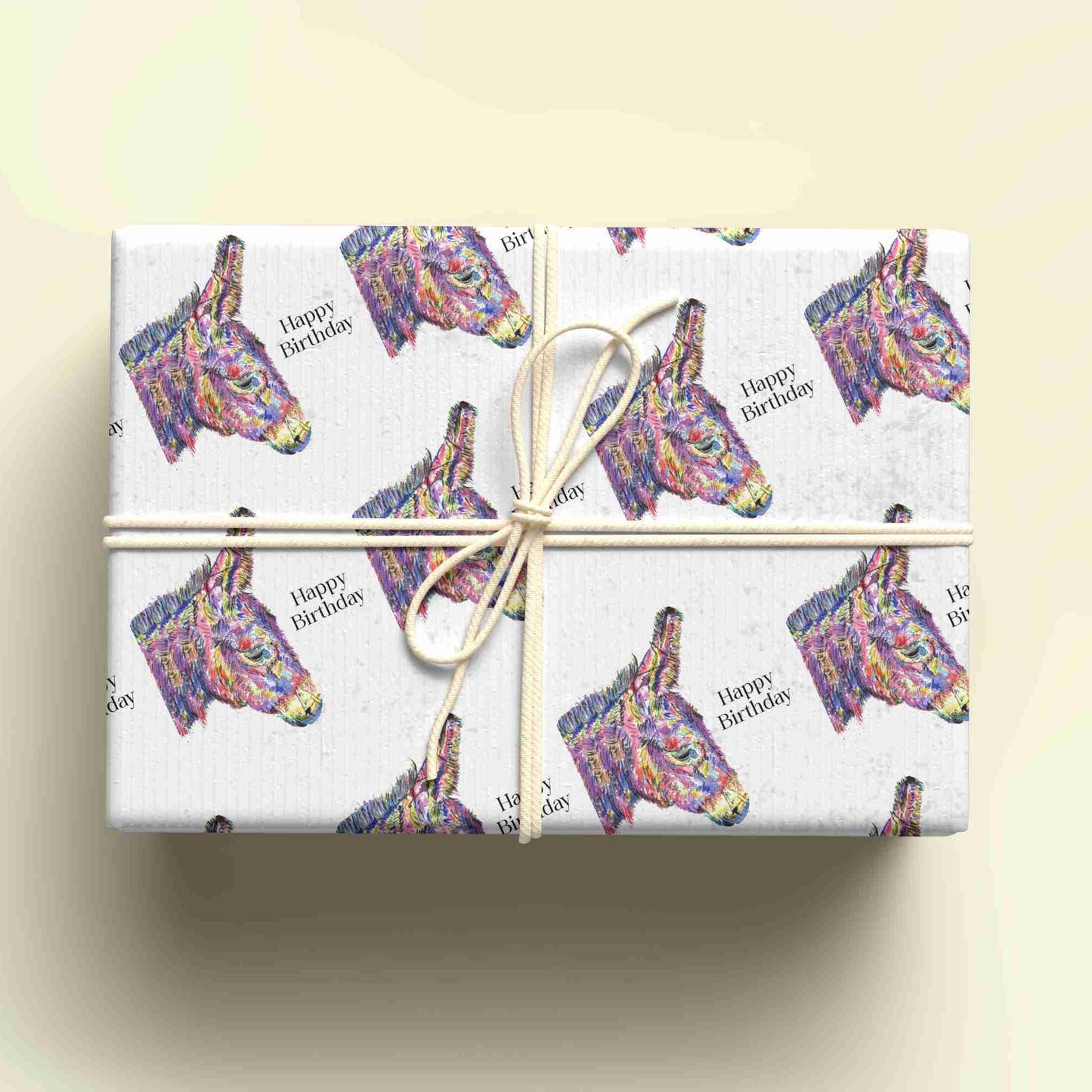 Donkey Wrapping Paper, Personalised Gift Wrap