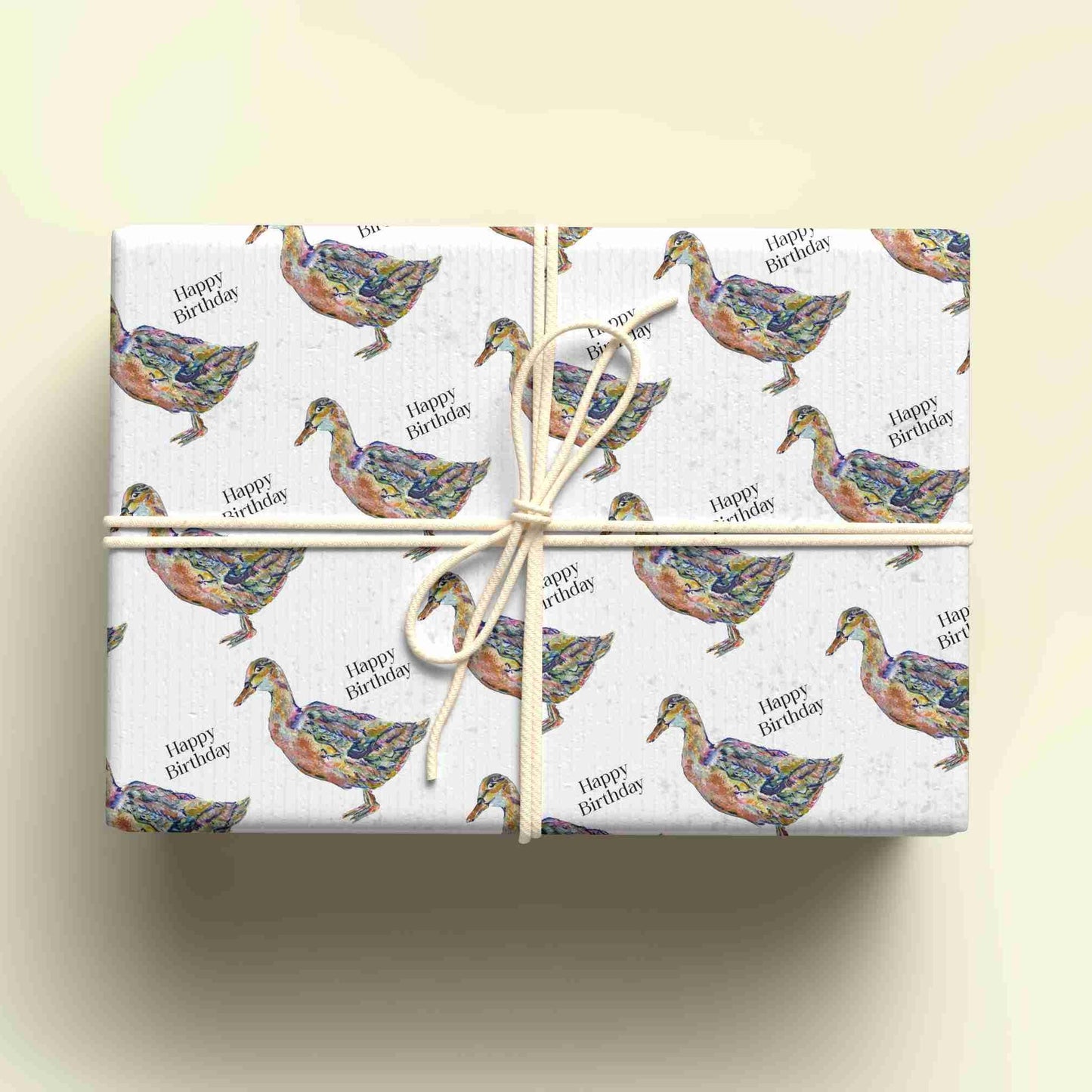 Duck Wrapping Paper, Personalised Gift Wrap,