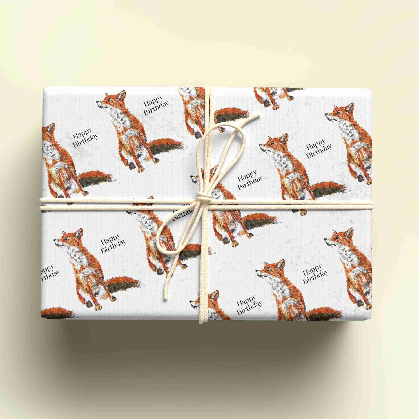 Fox Wrapping Paper, Personalised Gift Wrap