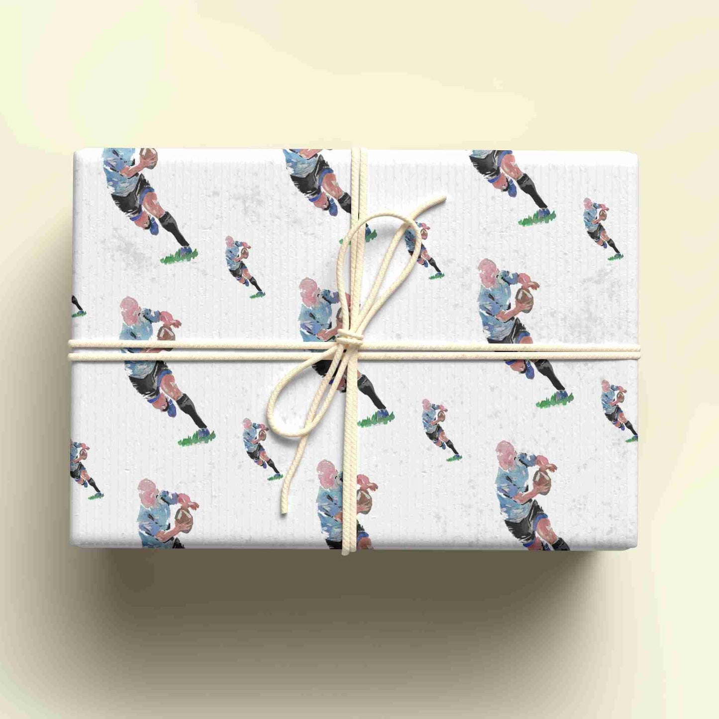 Rugby Themed Wrapping Paper, Personalised Gift Wrap,