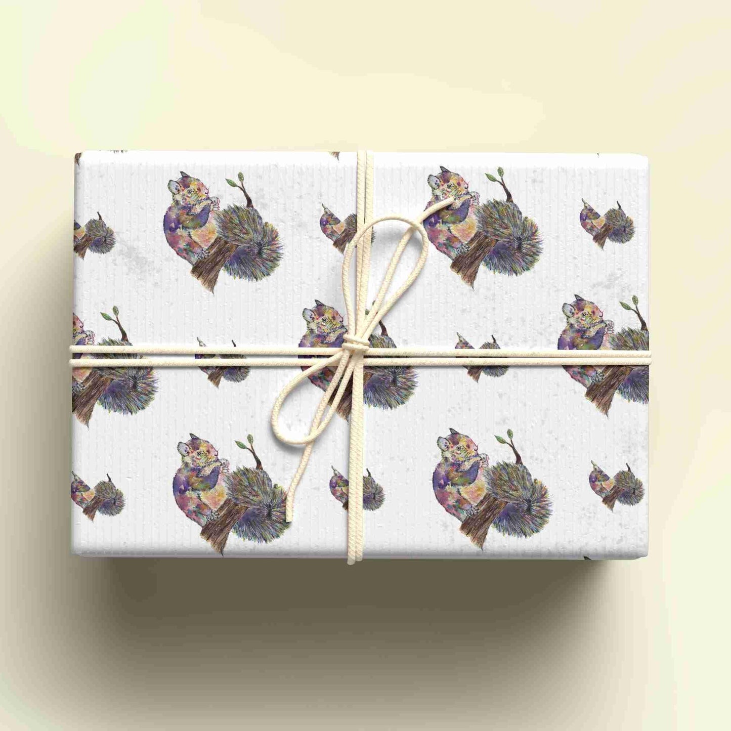 Personalised Squirrel  Wrapping Paper, Personalised Gift Wrap