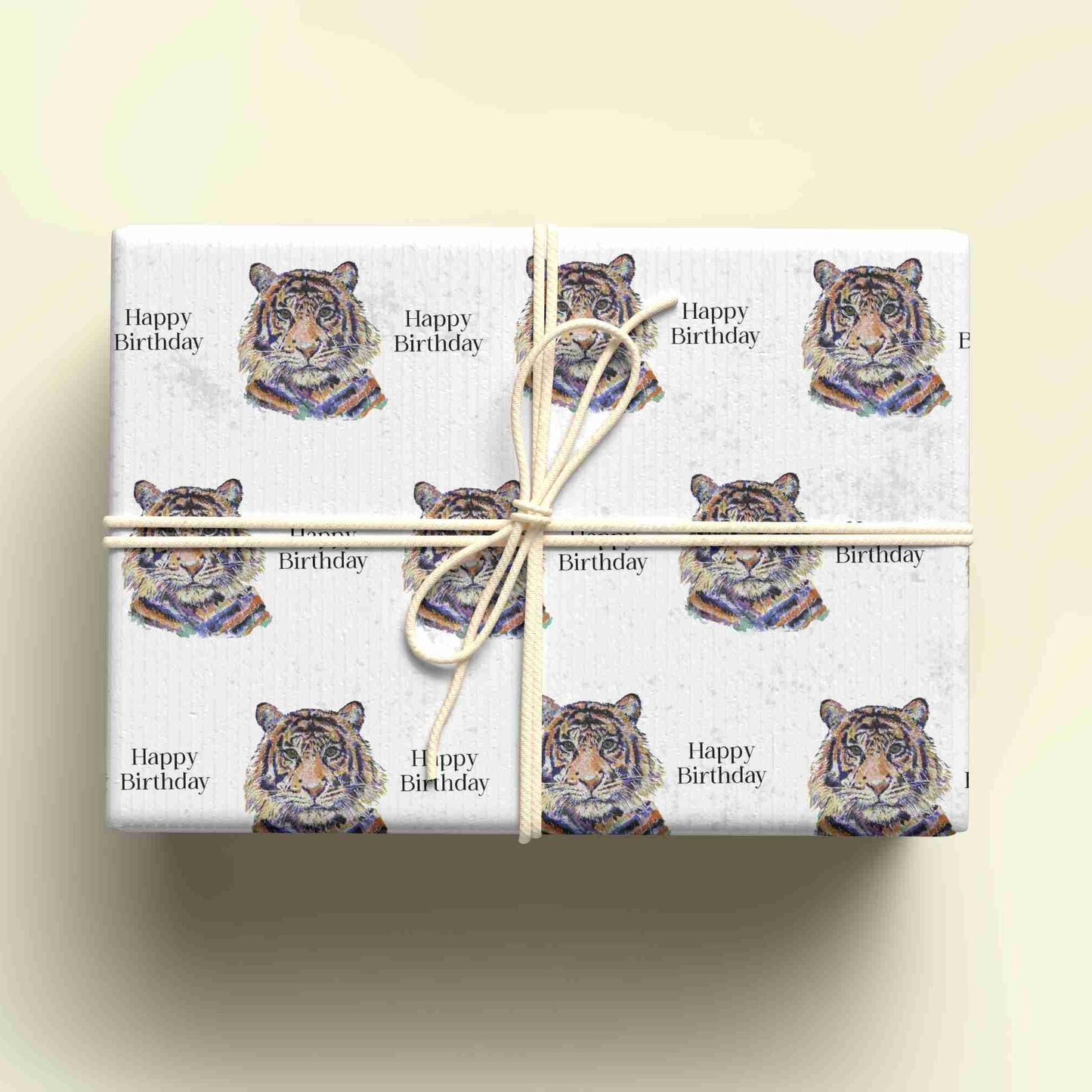 Tiger Wrapping Paper, Personalised Gift Wrap,